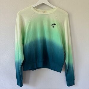 Marine Layer Green and Blue Ombre Sweatshirt